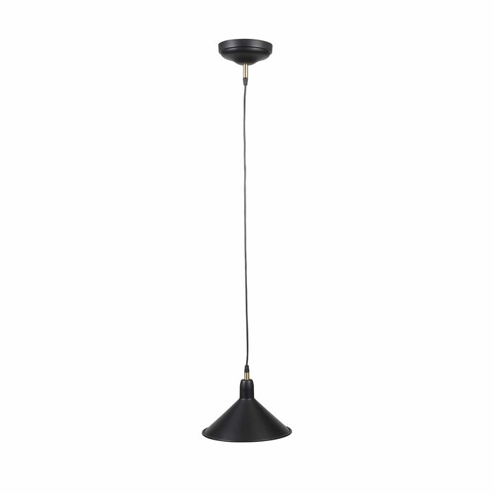 Ruma Matt Black Cone Pendant | Lighting | Rūma