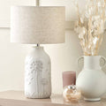 Dandelion White Ceramic Table Lamp
