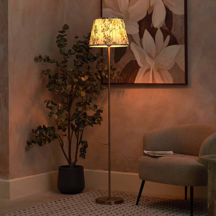 Designers Guild Antique Brass Slim Floor Lamp Base