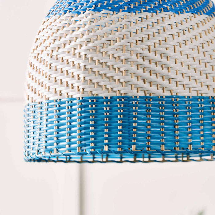 Designers Guild Brera Cobalt Rattan Pendant