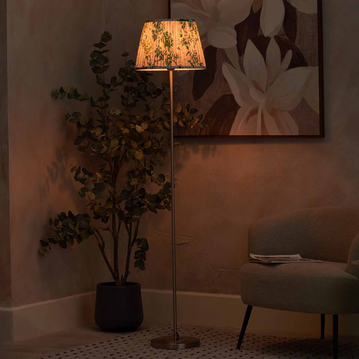Designers Guild Brushed Silver Slim Floor Lamp Base