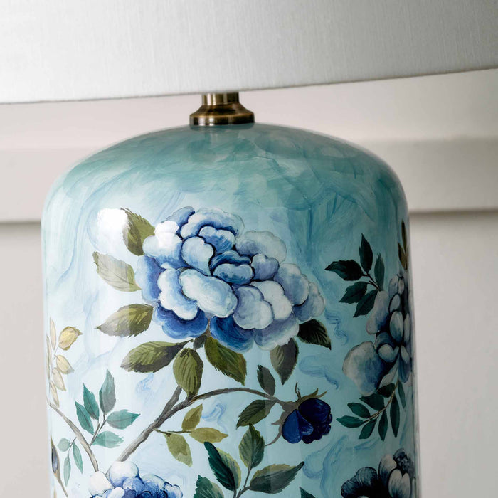 Designers Guild Porcelaine de Chine Blue Ceramic Table Lamp