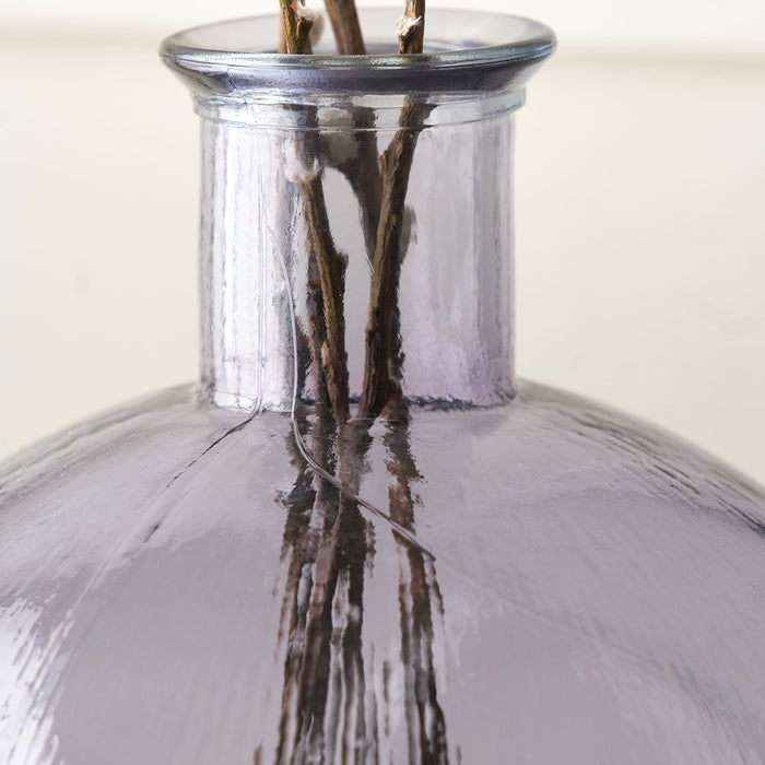 Diego Lilac Round Recycled Glass Vase