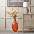 Diego Orange Tall Recycled Glass Vase