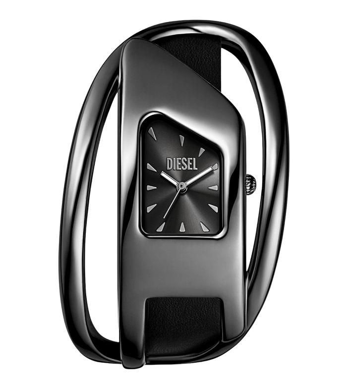 Diesel Quartz Black Dial Analog Leather Women's Watch, DZ5629