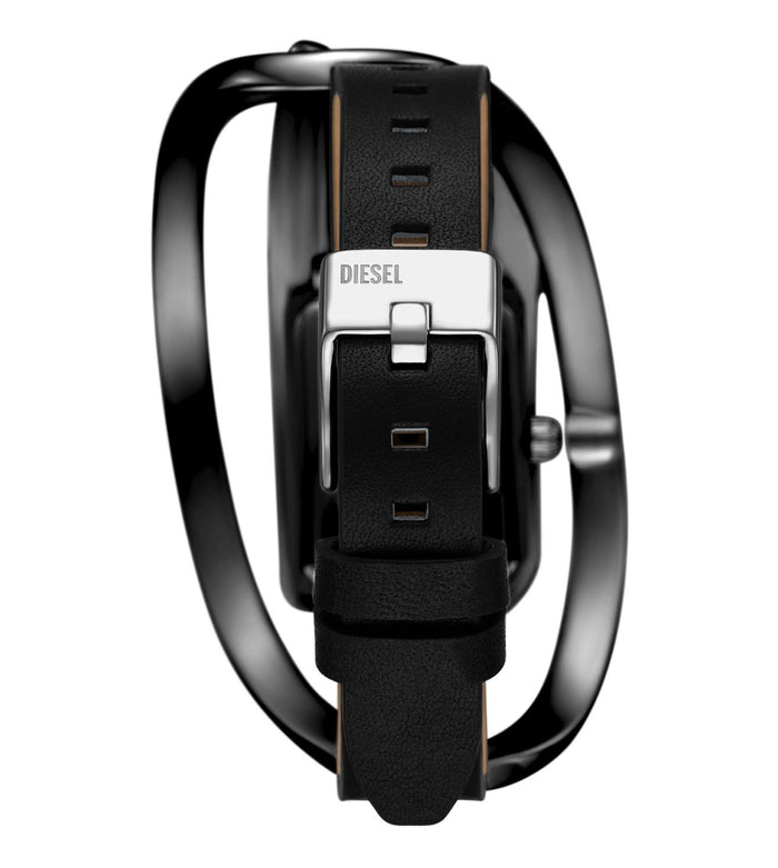 Diesel Quartz Black Dial Analog Leather Women's Watch, DZ5629