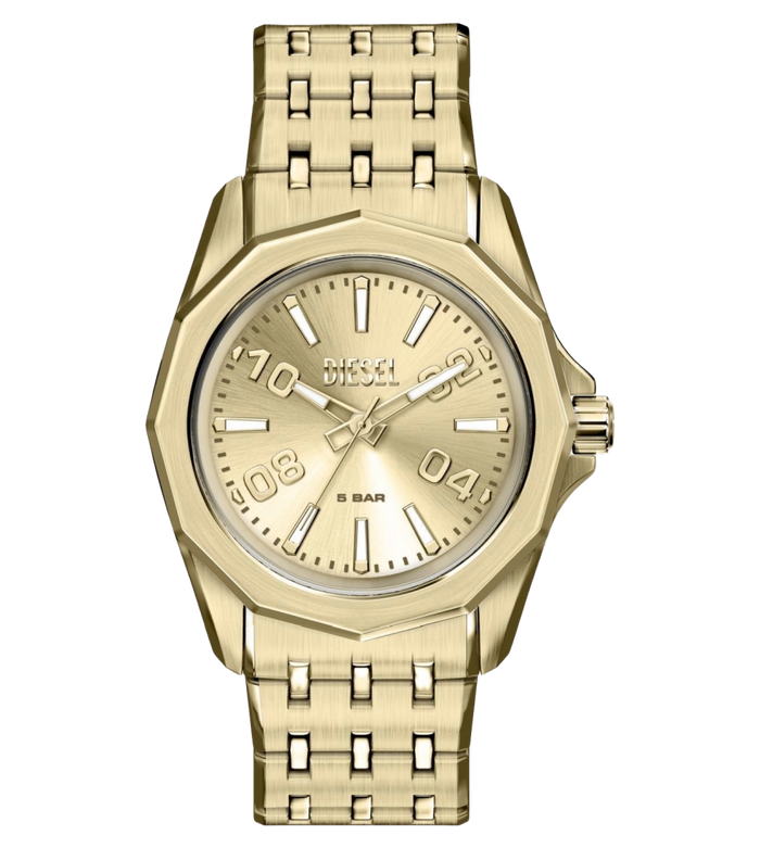 Diesel Quartz Gold Dial Analog Stainless Steel Men's Watch, DZ2239