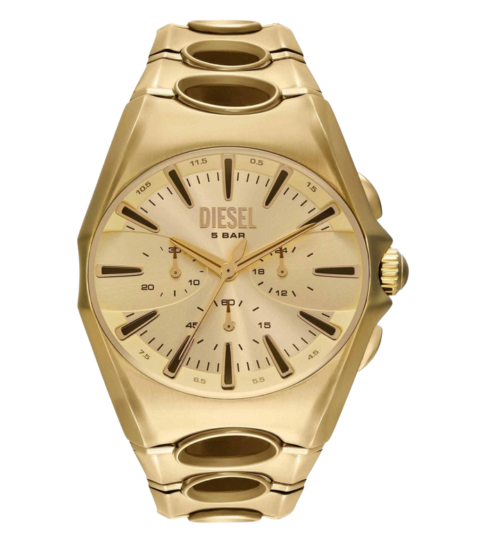 Diesel Quartz Gold Dial Analog Stainless Steel Men's Watch, DZ4695