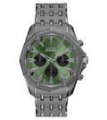Diesel Quartz Green Dial Chronograph Stainless Steel Men's Watch, DZ4711