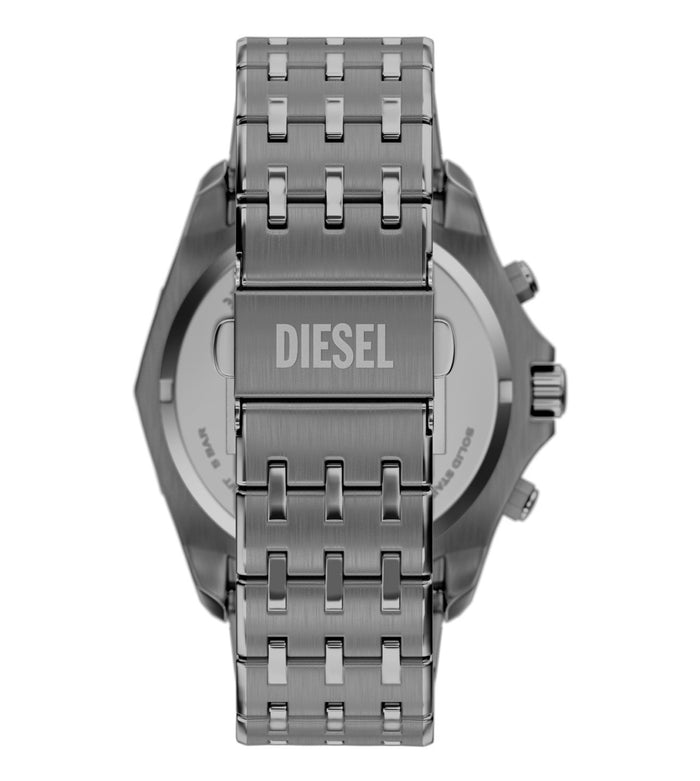 Diesel Quartz Grey Dial Chronograph Stainless Steel Men's Watch, DZ4708