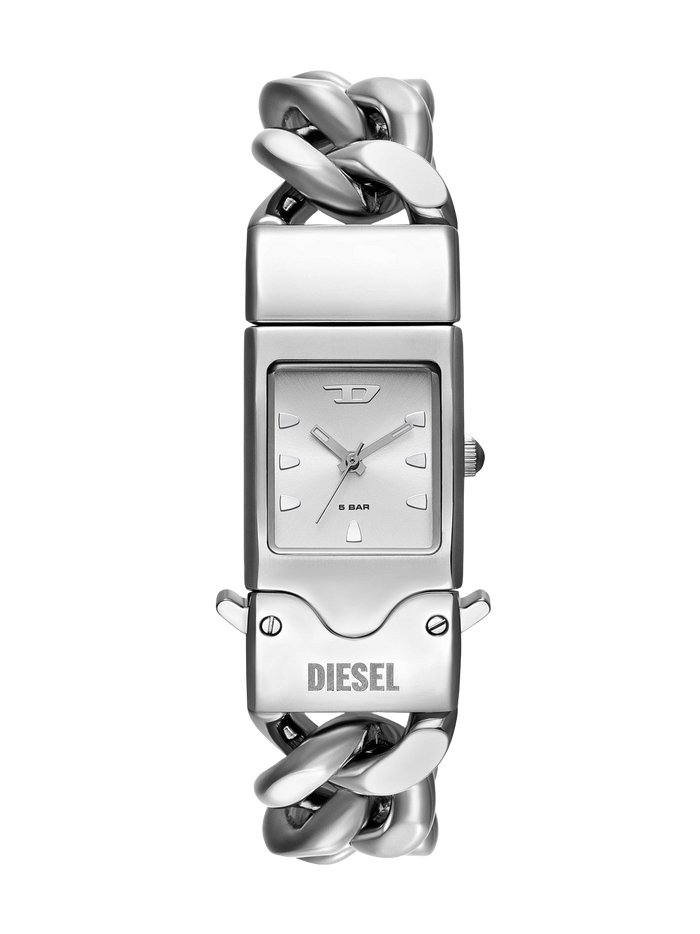 Diesel Quartz Silver Dial Analog Stainless Steel Women's Watch, DZ2225