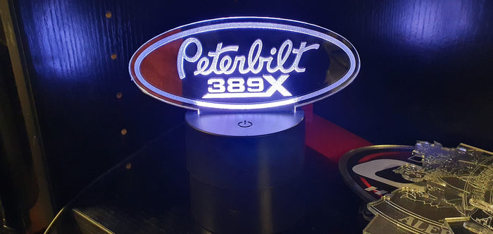 Edge lit acrylic light, Peterbilt X389 (Copy)