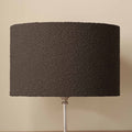 Eleonore Mocha Brown Boucle Cylinder Lampshade