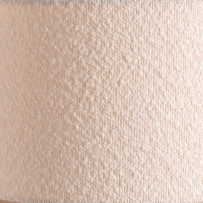Eleonore White Boucle Cylinder Shade