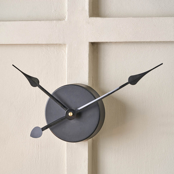 Elmont Light Walnut Wood Veneer Round Wall Clock