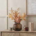 Elowen Brown and Beige Glass Vase