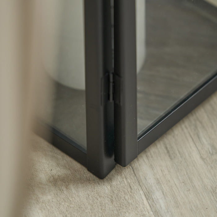 Ernsley Black Large Tall Lantern