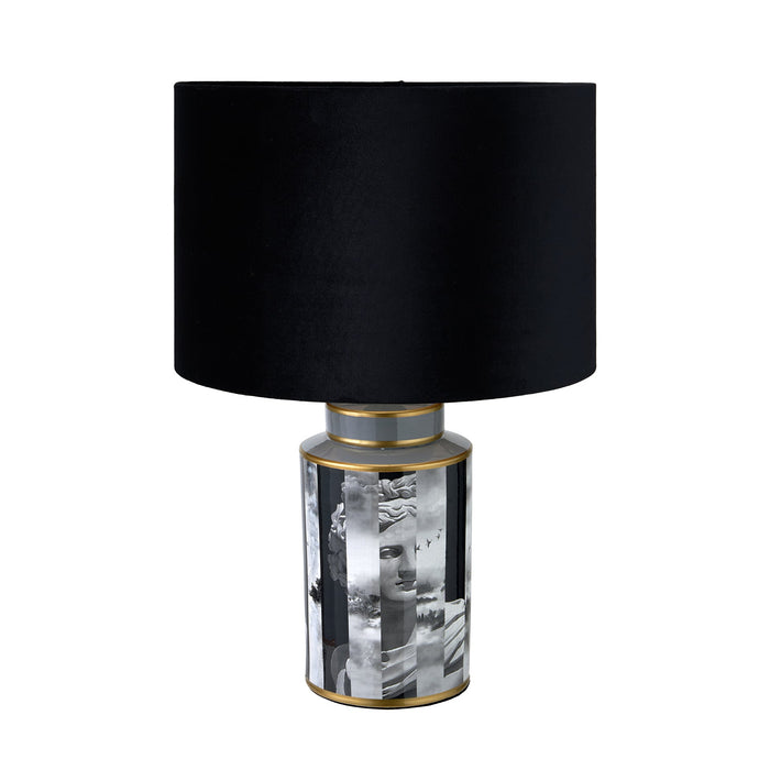 Ruma Black and White Photographic Design Table Lamp | Lighting | Rūma