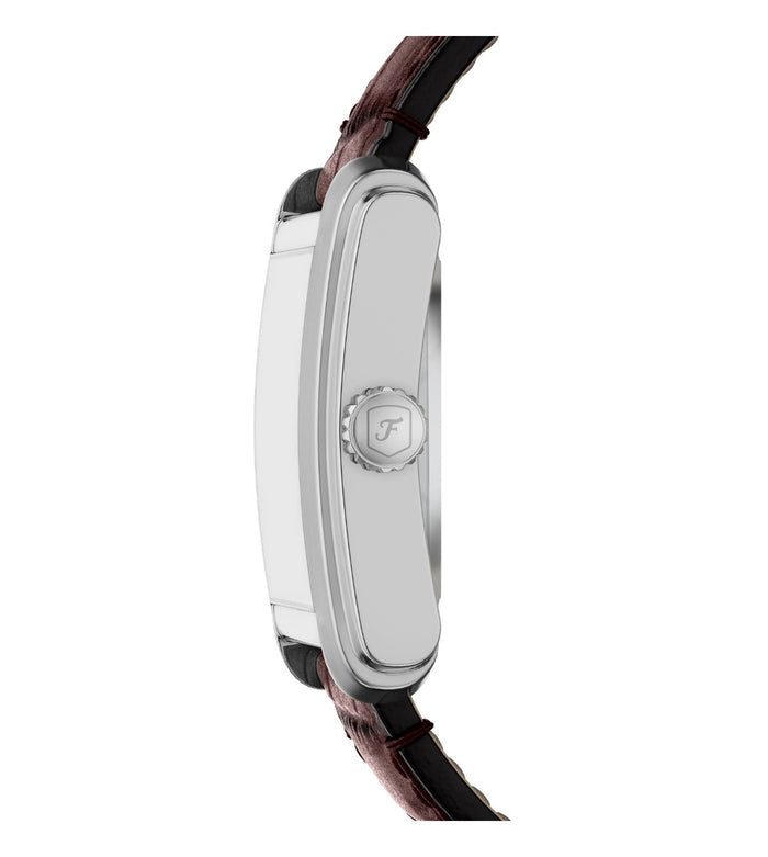 Fossil Automatic Blue Dial Analog Leather Men's Watch, ME3273