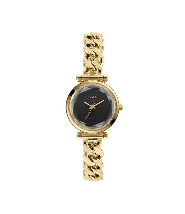 Fossil Carlie Mini Three-Hand Gold-Tone Stainless Steel Women's Watch, ES5440