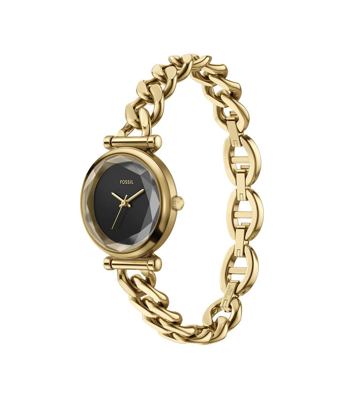 Fossil Carlie Mini Three-Hand Gold-Tone Stainless Steel Women's Watch, ES5440