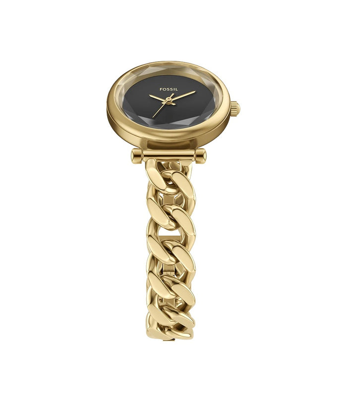 Fossil Carlie Mini Three-Hand Gold-Tone Stainless Steel Women's Watch, ES5440