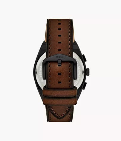 Fossil Everett Chronograph Brown Leather Men's Watch, FS6108