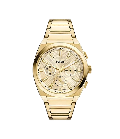 Fossil Everett Chronograph Gold-Tone Stainless Steel Men's Watch, FS6119