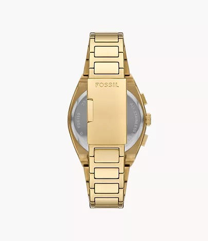 Fossil Everett Chronograph Gold-Tone Stainless Steel Men's Watch, FS6119