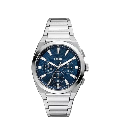 Fossil Everett Chronograph Stainless Steel Men's Watch, FS6104