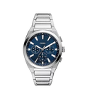 Fossil Everett Chronograph Stainless Steel Men's Watch, FS6104