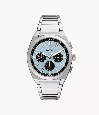 Fossil Everett Chronograph Stainless Steel Men's Watch, FS6105