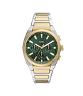 Fossil Everett Chronograph Two-Tone Stainless Steel Men's Watch, FS6106