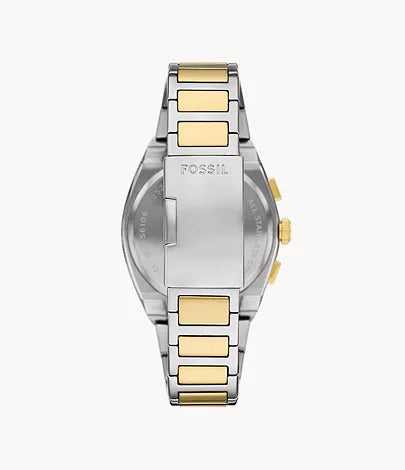 Fossil Everett Chronograph Two-Tone Stainless Steel Men's Watch, FS6106
