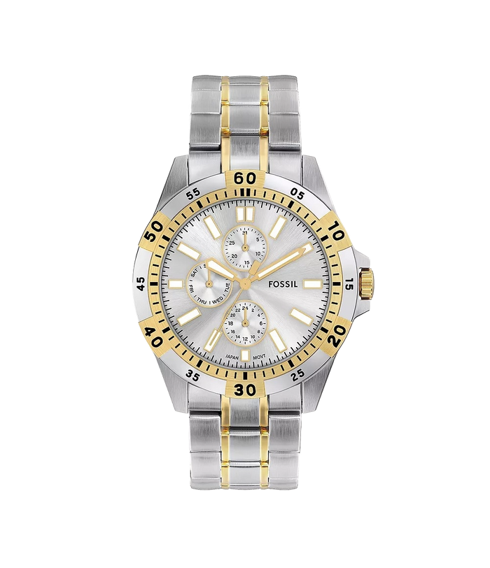 Fossil Garrett Multifunction Two-Tone Stainless Steel Men's Watch, FS6148