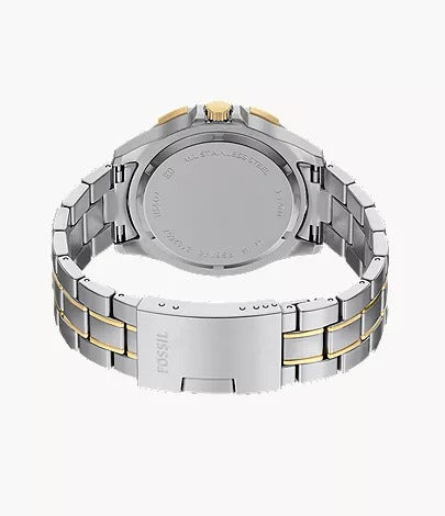 Fossil Garrett Multifunction Two-Tone Stainless Steel Men's Watch, FS6148