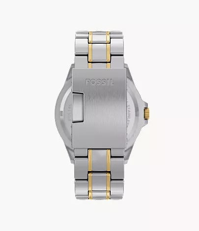 Fossil Garrett Multifunction Two-Tone Stainless Steel Men's Watch, FS6148
