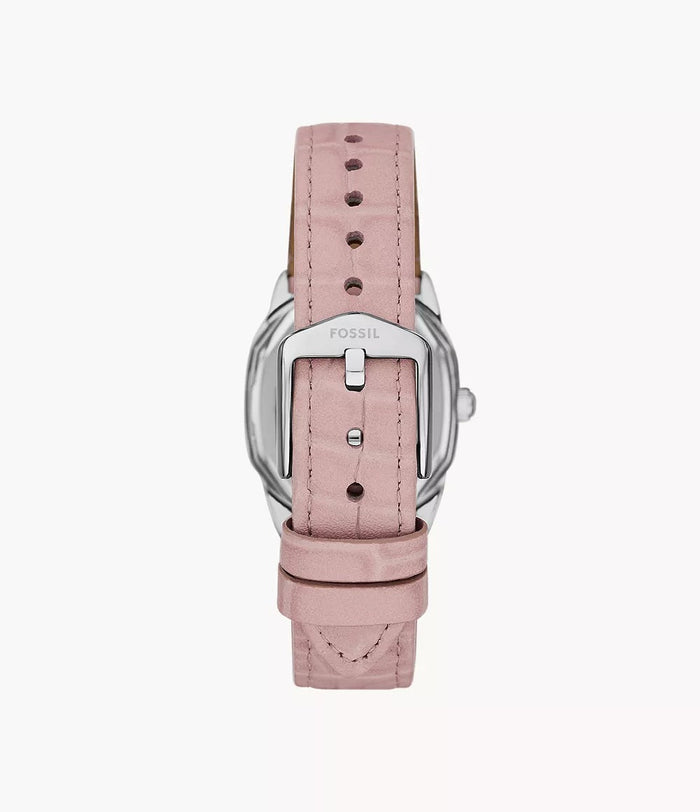 Fossil Harlow Three-Hand Light Pink Leather Women's Watch, ES5406