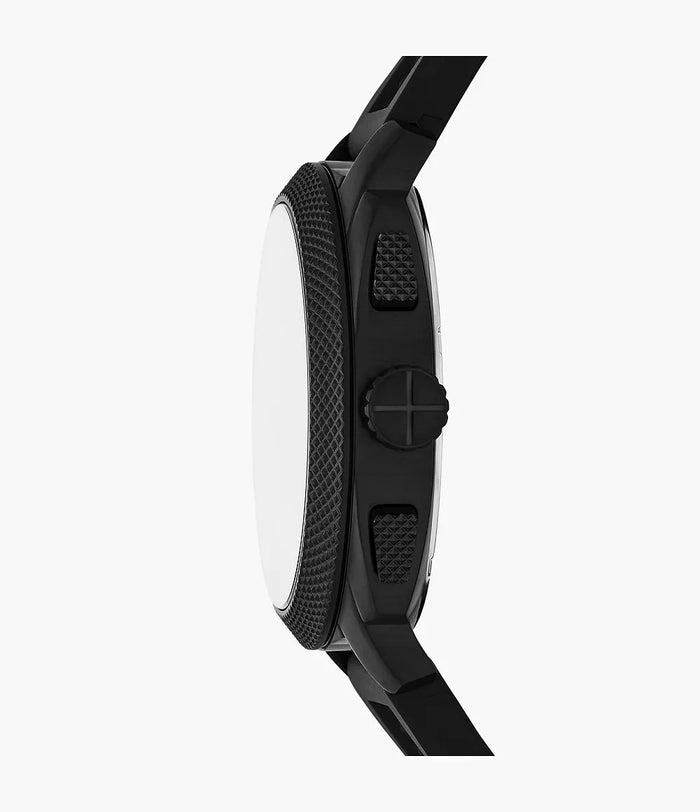 Fossil Machine Chronograph Black Silicone Men's Watch, FS6099