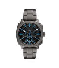 Fossil Machine Chronograph Smoke Stainless Steel Men's Watch, FS6098