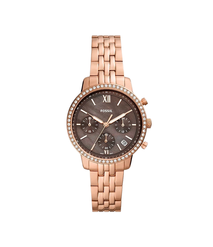 Fossil Neutra Chronograph Rose Gold-Tone Stainless Steel Women's Watch, ES5218