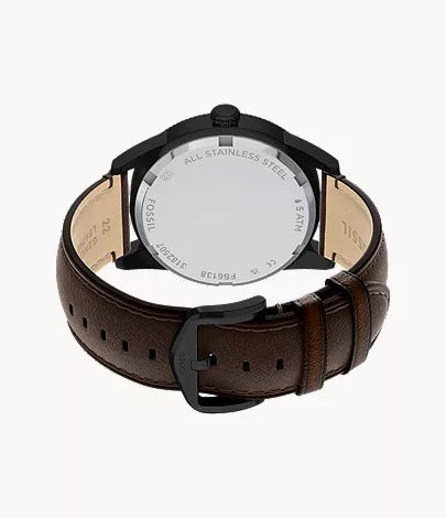 Fossil Pearson Multifunction Brown Leather Women's Watch, FS6138