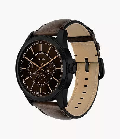 Fossil Pearson Multifunction Brown Leather Women's Watch, FS6138