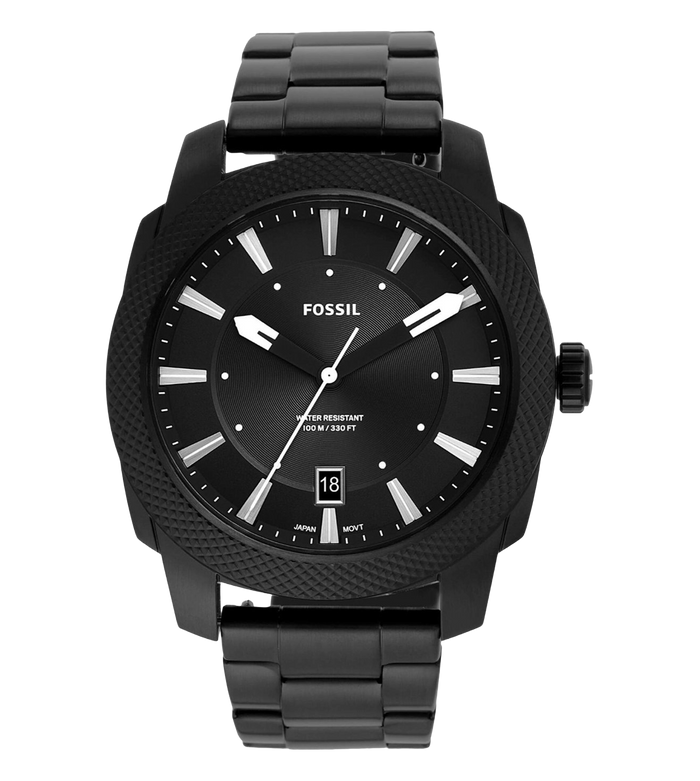 Fossil Quartz Black Dial Analog Stainless Steel Men's Watch, FS5971