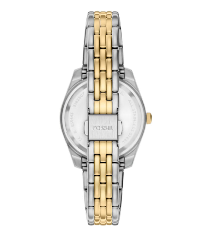 Fossil Quartz Blue Dial Analog Stainless Steel Women's Watch, ES5443