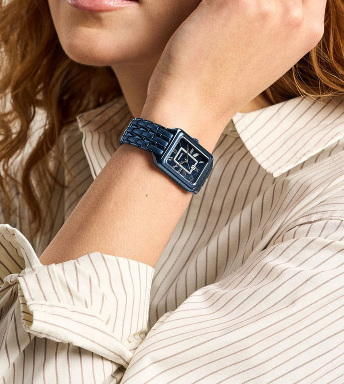 Fossil Quartz Blue Dial Analog Stainless Steel Women's Watch, ES5479