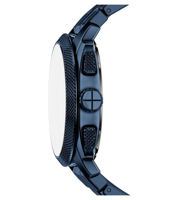 Fossil Quartz Blue Dial Chronograph Stainless Steel Men's Watch, FS6167