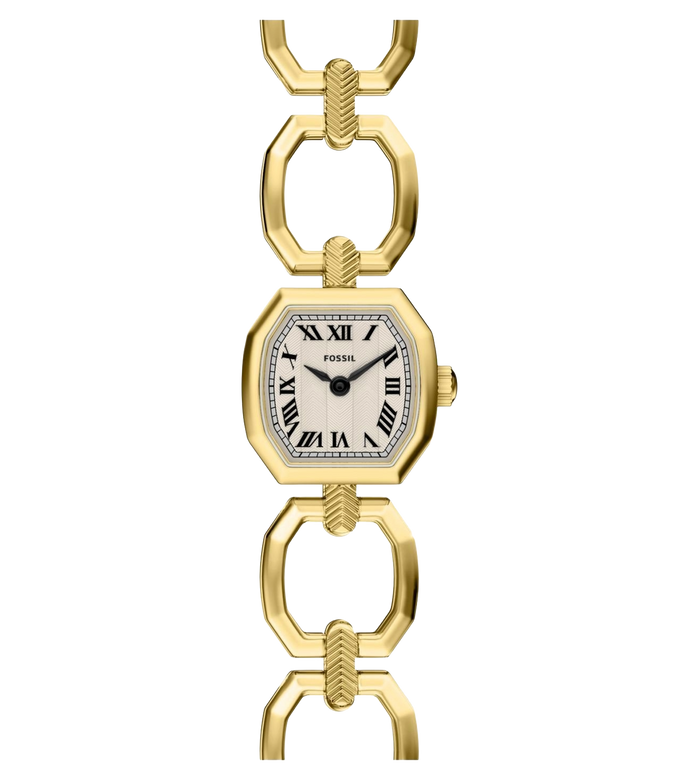 Fossil Quartz Cream Dial Analog Stainless Steel Women's Watch, ES5483