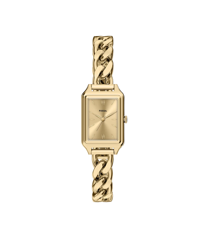 Fossil Quartz Gold Dial Analog Stainless Steel Women's Watch, ES5478