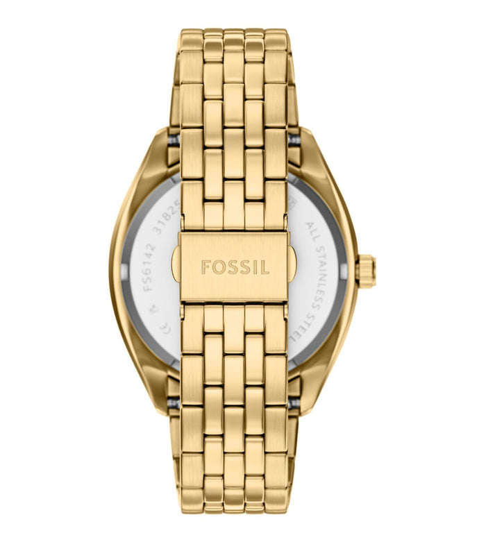 Fossil Quartz Green Dial Analog Stainless Steel Men's Watch, FS6142